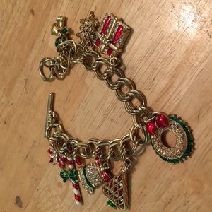 Christmas charm bracelet vintage